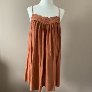Boho orange dress